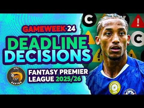 BUY JOÃO PEDRO? 🤔 | MY FPL GW24 DEADLINE DECISIONS 🚨 | Fantasy Premier League Tips 2025/26