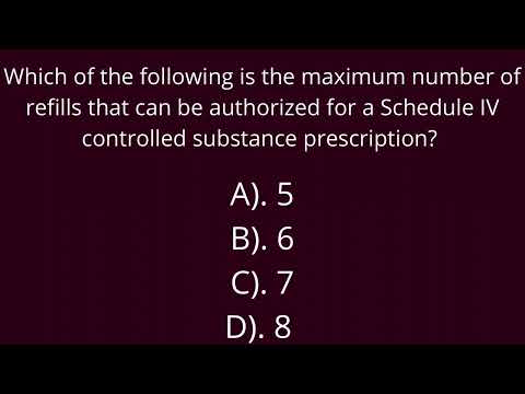 Pharmacy Technician Practice Test Question | Refill |
