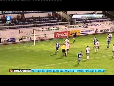 Haka - HJK ylimääräinen pallo kentällä (Tulosruutu)