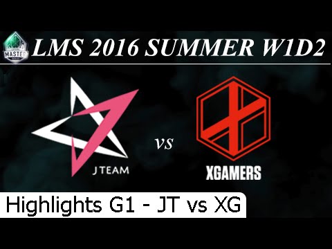 JT vs XG Game 1 Highlights - LMS Summer 2016 W1D2M3 J Team vs Extreme Gamers eSports Club