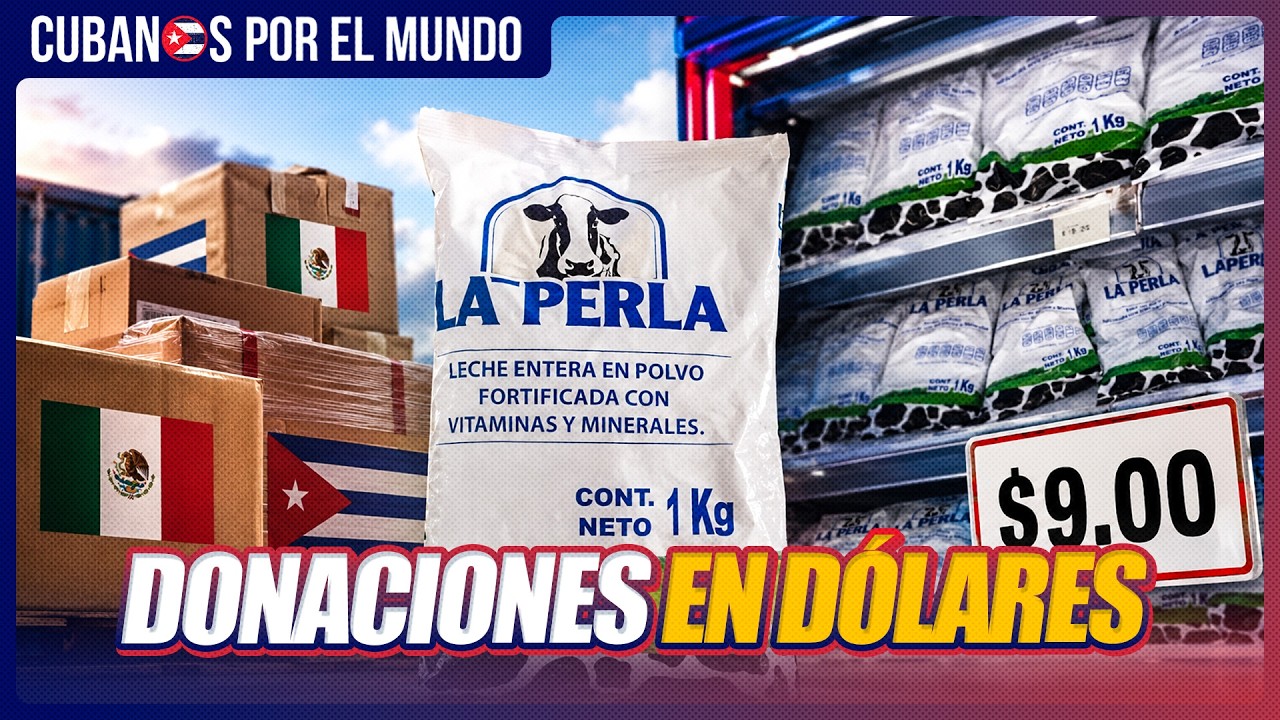 Leche mexicana termina en tiendas cubanas a triple precio