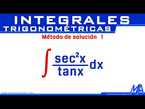Integral de sec²x/tanx | secante al cuadrado sobre tangente | Integrales trigonométricas