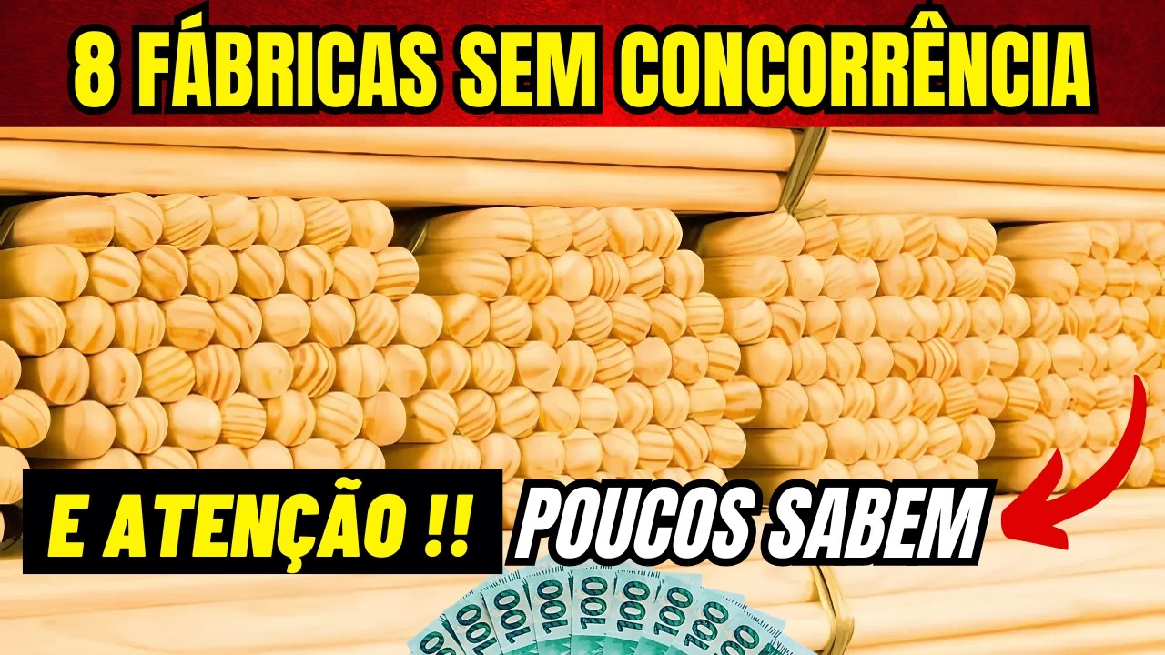 8 Pequenas Fábricas Para Montar SEM CONCORRÊNCIA