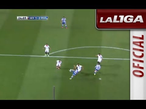 Gol de Imanol Agirretxe (1-2) en el Sevilla FC - Real Sociedad - HD