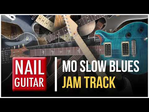 D | Mo Slow 12/8 Blues | Guitar Jam Track