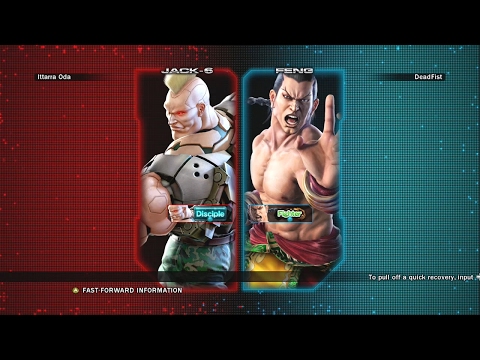 Tekken Tag 2: Ittarra Oda (Jack-6) Vs. Deadfist (Feng)