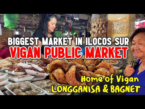 VIGAN CITY ILOCOS SUR | PALENGKE TOUR Dentro do MAIOR WET MERCADO de Ilocos Sur Filipinas