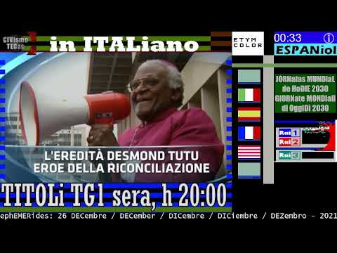 TITOLi TG1 sera 26 DICembre 2021, 1^ notizia: stretta contro i contagi covid