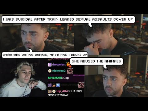 xQc Reacts to Mizkif Explaining His Side after Emiru Accused Him of Sexual Assault & Blackmail