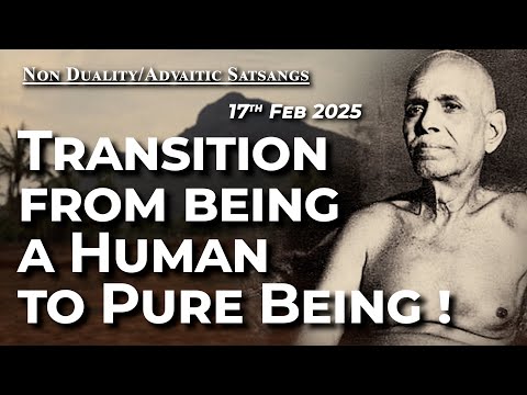 780. Bhagavan Ramana Satsang - Transition from being a human being to pure Being!