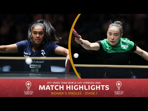 Prithika Pavade vs Laura Watanabe | ITTF Mixed Team World Cup 2025 (Stage 1)