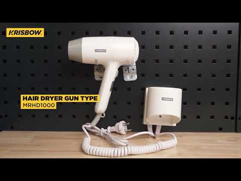 Gambar Krisbow Hair Dryer Dinding 1000 Watt - Putih