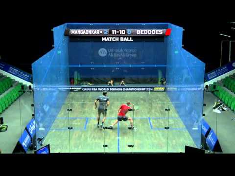 Squash : Quickhit EP115 - Mangoakar v  Beddoes : World Championship 2014