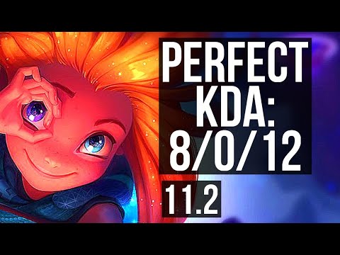 ZOE vs AHRI (MID) | 8/0/12, 68% winrate, Legendary | BR Diamond | v11.2