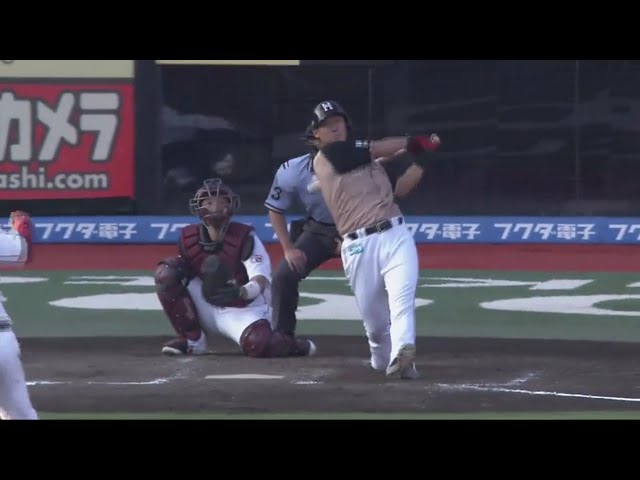 【3回表】4番の勝ち越し打!! ファイターズ・中田のタイムリーヒット!! 2017/8/27 E-F