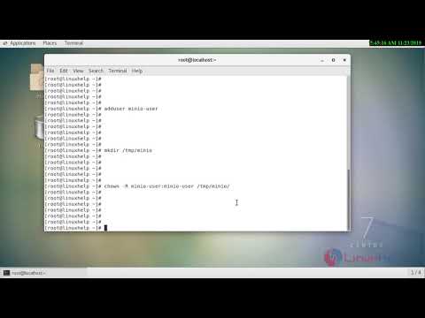 How To Install MINIO On Centos 7.6 | LinuxHelp Tutorials