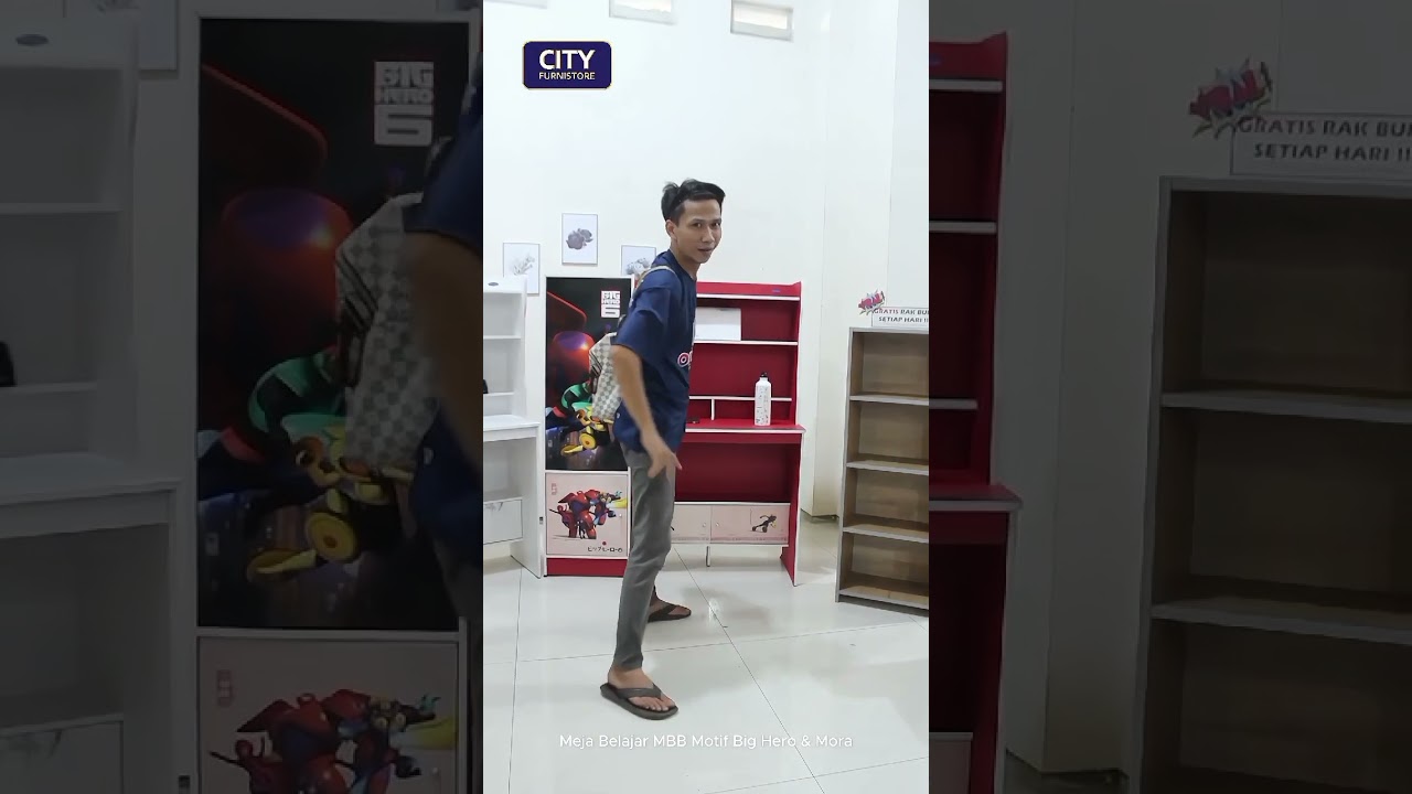 meja belajar anak polos dan karakter olympic Mebel City Furnistore 2024 Murah Promo Malang