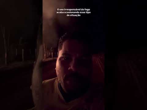 Fumaça encobre Aldeias Altas e Secretaria de Meio Ambiente combate foco de incêndio