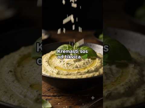 Kremasti sos od pečenih tikvica, bosiljka i parmezana 🥒🌿