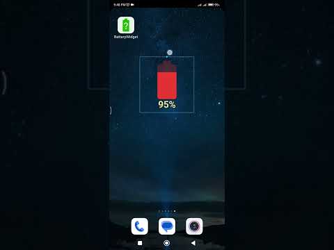 Simple Big Battery Widget Video
