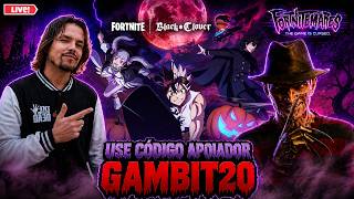 Ao Vivo Fortnite Novas Skins De Black Clover LIVE !PIX