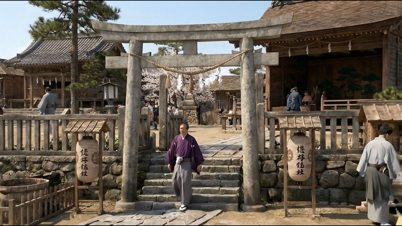 【AI実写化】最新AIで再現した江戸時代の街を歩く / Walk through an Edo-period town recreated using the latest AI