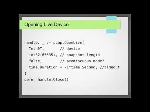 GopherCon 2016: Packet Capture, Analysis, and Injection with Go - John Leon