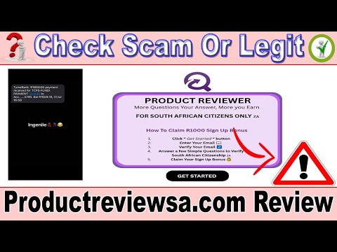 Productreviewsa.com Review 🔍 R1000 Sign-Up Bonus &mdash; Legit Opportunity or Online Scam?