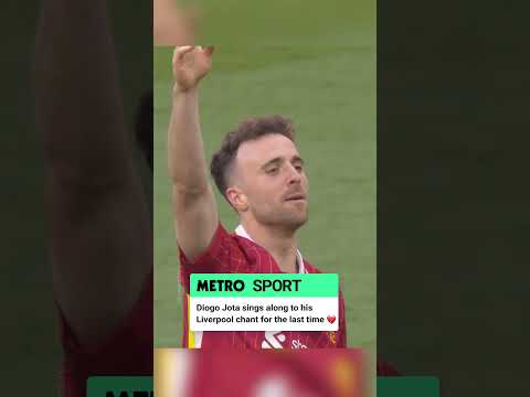 Diogo Jota Sings His Liverpool Chant With The Fans One Last Tim