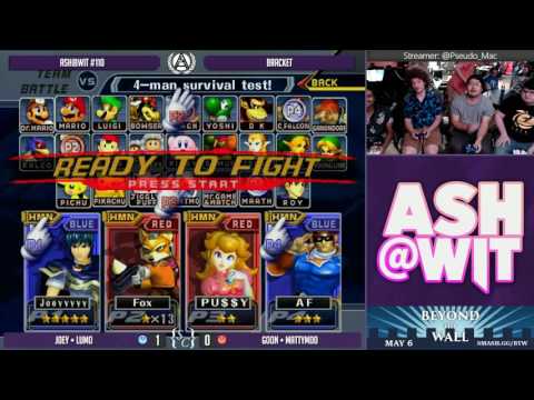 Joey + Lumo vs Goon + MattyMoo - ASH@WIT #110 Melee Doubles Bracket