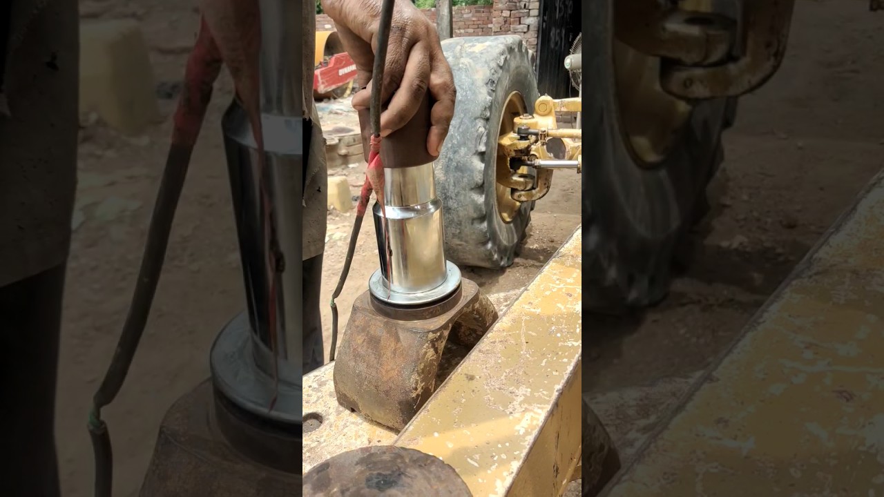 Caterpillar pins setting up #viral #shorts #video #caterpillar #grader #140 #pins #zkb #machines