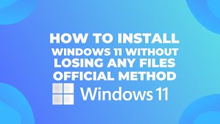 Install Windows 11 without losing your data | Official Free Upgrade | CAPS TV