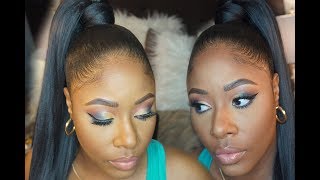 High Drawstring Ponytail