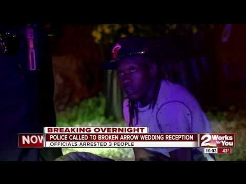 3 arrested at Broken Arrow wedding reception