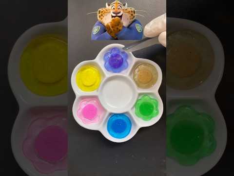 Zoo From Zootopia 2 colour mixing #satisfying #art #colourmixing #zootopia2 #shakira