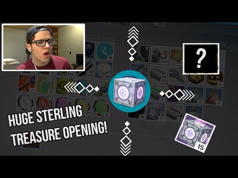 Destiny - HUGE Sterling Treasure Opening! (w/ Facecam!)