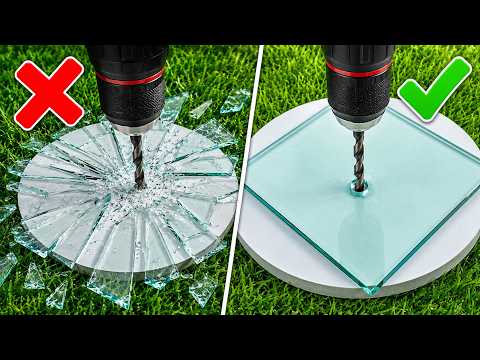 How to Drill a Round Hole in Glass Without Cracking| A Little Known Trick