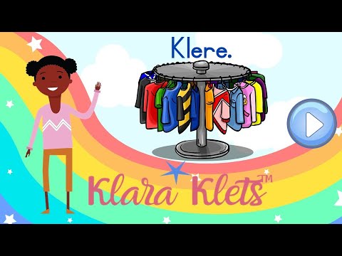Klere. Afrikaanse opvoedkundige videos.  Klara kyk na verskillende klere