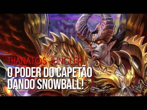 O PODER DO CAPETÃO DANDO SNOWBALL! | THANATOS JUNGLER (Conquista Smite Brasil) ft. Gabi