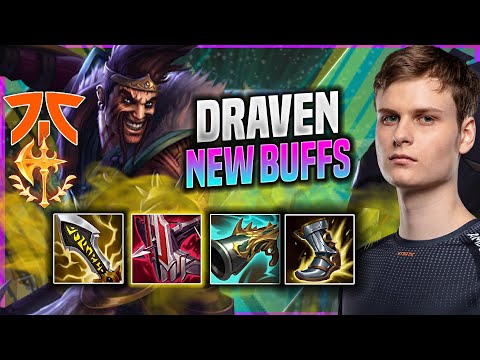 UPSET DESTROYING AS DRAVEN WITH NEW BUFFS! - FNC Upset Plays Draven ADC vs Ziggs! | Patch 11.18
