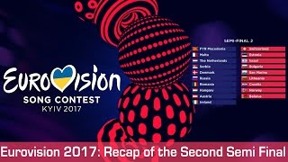 Eurovision 2017: Recap of the Second Semi Final