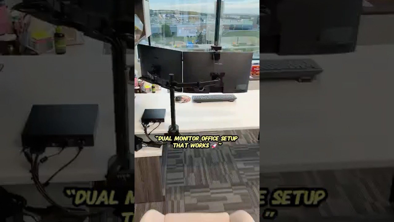 How To Optimize Your Office Setup with Dual Monitors & Micro PCs ⚡