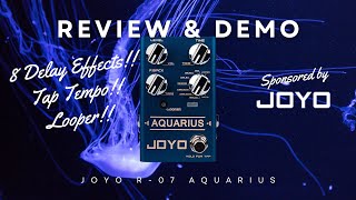 Video thumbnail for IS THIS A PERFECT DELAY PEDAL? | Joyo R-07 Aquarius Delay Pedal Review & Demo by woodsnstrings