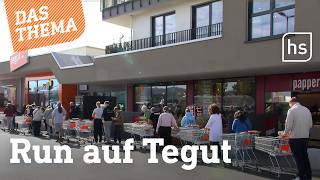 Rabattaktion bei Tegut: Lange Schlangen vor Filialen