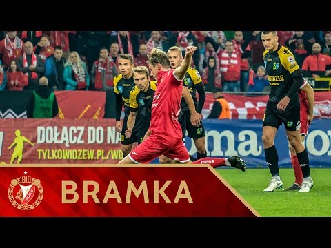 Widzew Łódź - Siarka Tarnobrzeg 2:0 - Bramka Mateusza Michalskiego