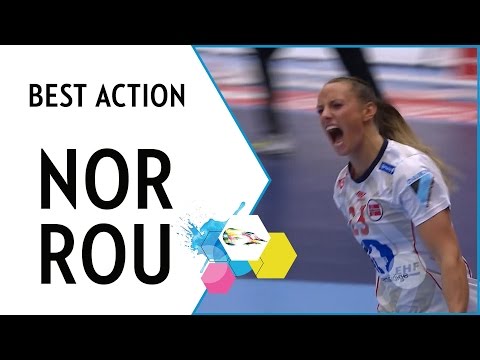 Perfect Norwegian fastbreak finished by Herrem | Norway vs Romania | EHF EURO 2016