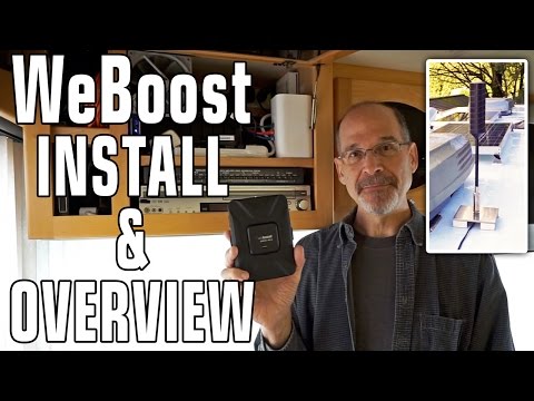 Install a WeBoost Drive 4G-X RV Cellular Booster & 4G-OTR Antenna