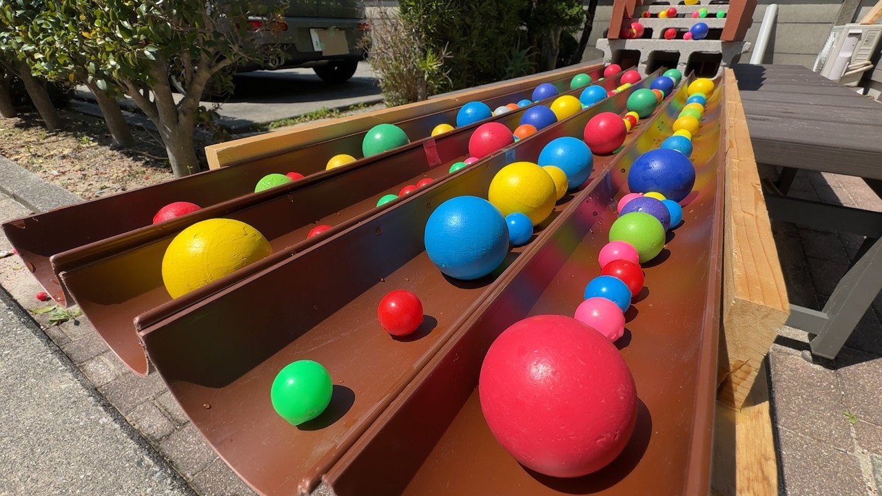 マーブルランASMR☆シンプルダイナミックコース（4列雨どい）