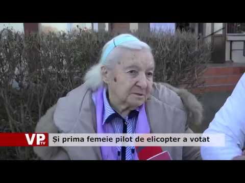 Și prima femeie pilot de elicopter a votat