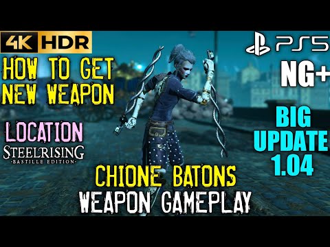 STEELRISING Chione Batons Location | STEELRISING NG+ Weapons Gameplay | PS5 Steelrising New Weapons